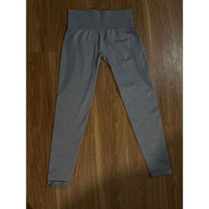 NVGTN Women Heather Grey Seamless High Waisted Workout Leggings Size Medium